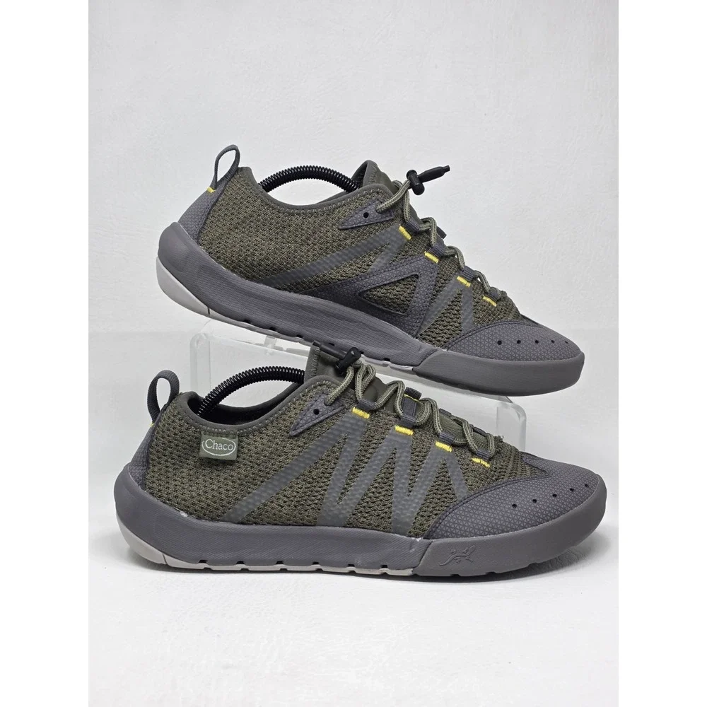 Mens Chacos Torrent Pro Water Shoes Synch Size US 11 Green Gray Casual Pre-owned